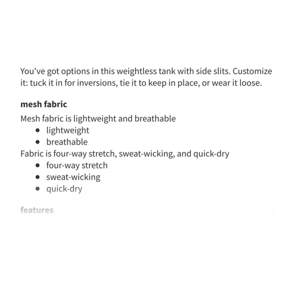 Lululemon Twist And Train Tank Black Side Slits measures to a size small - Picture 16 of 16